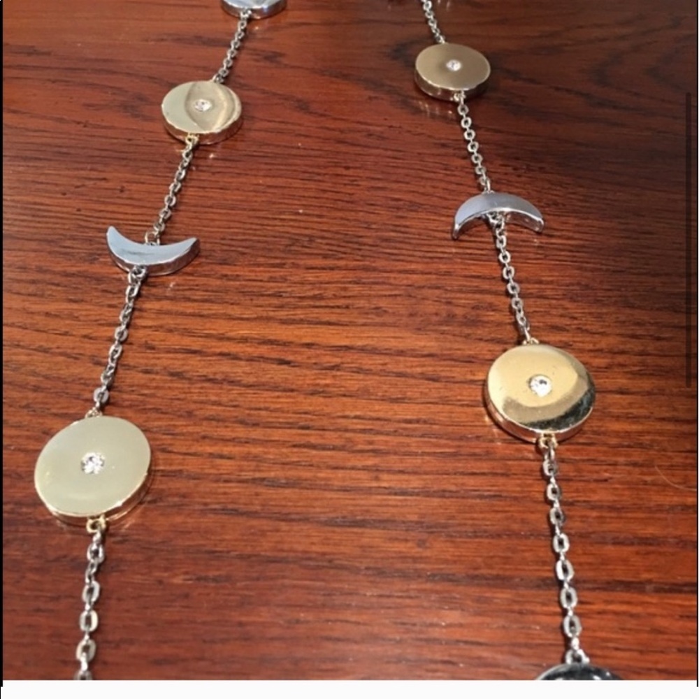 LA PRARIE Moon and star 18 inch long necklace! - Picture 2 of 4